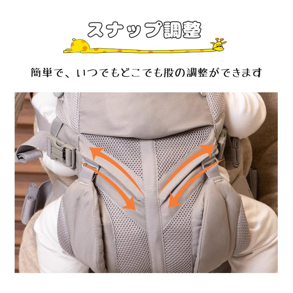 抱っこ紐 新生児 ベビー メッシュ 多機能 通気性 軽量 O脚防ぐ お出かけ用 対面抱っこ 前向き抱っこ おんぶ 横抱っこ プレゼント 出産祝 ギフトD-01 - 画像 (4)