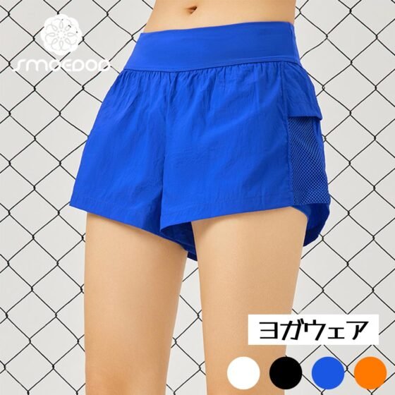 スポーツショートパンツ フィットネスショートパンツ ヨガパンツ トレーニングパンツ インナー付き レディース ショートパンツ 伸縮性 通気性 おしゃれ YDFZ-01
